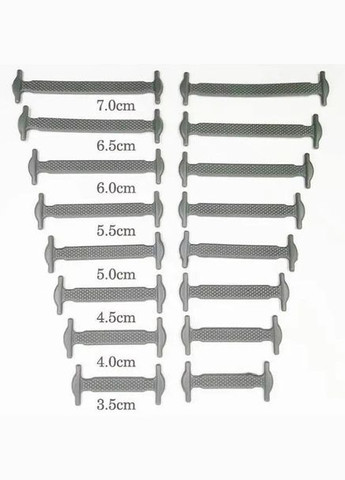 Ленивые силиконовые шнурки без завязок на туфли или кроссовки цвет желтый No Brand (315048597)