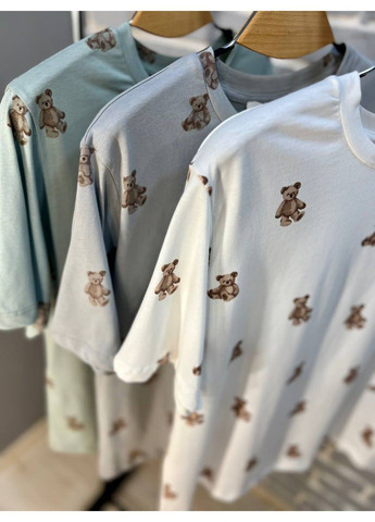 Футболка женская Pepper Mint CB24-35 рисунок мишки Pepper&Mint - (304062708)