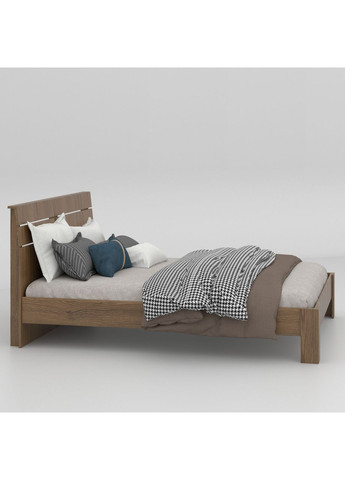 Двоспальне ліжко з ортопедичними ламелями Темний для спальні ліжко з ламелями ProDobro (370602566)