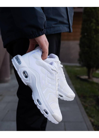 Білі Осінні кросівки чоловічі nike air max tn white найк аір макс тн No Brand