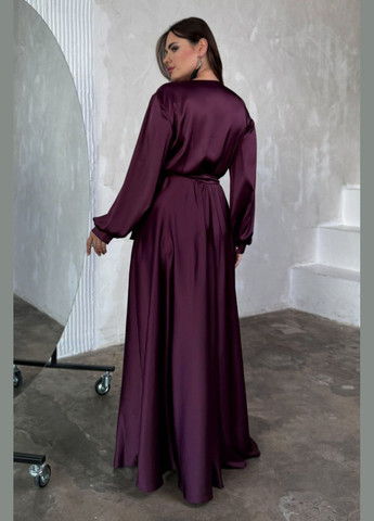 Бордовое праздничный, вечернее платье цвета марсала из шелка Jadone Fashion однотонное