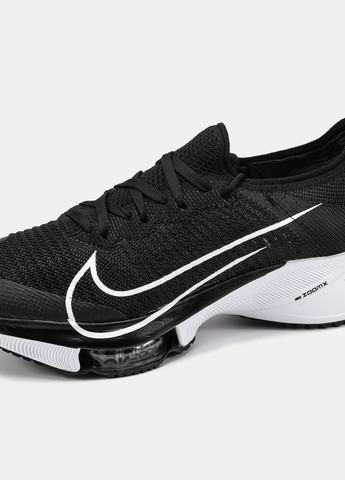 Черные демисезонные мужские и женские кроссовки nike zoom tempo black white | найк зум темпо черные белые No Brand