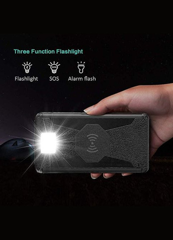 УМБ с солнечной панелью DN38 25000 mAh Portable Solar Charger Wireless 5 panel Black VHG (366664683)