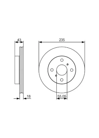 Тормозной диск Bosch (390293135)