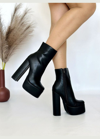 Черные демисезонная стильные женские ботильоны No Brand