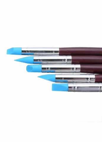 Набор силиконовых кистей для растушевки и моделирования, 5 штук Worison (322635063)