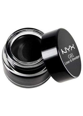 Гелева підводка Gel Liner and Smudger (3 г) Betty Jet Black (GLAS01) NYX Professional Makeup (279364282)