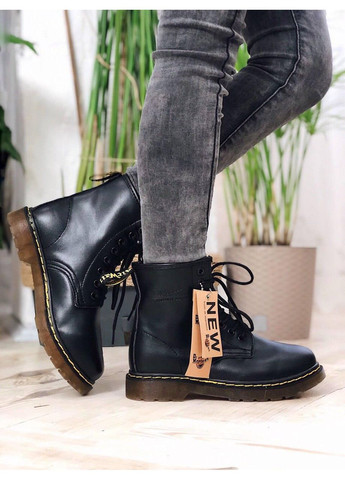 Ботинки женские и мужские Dr. Martens 1460 Black 11822006 Доктор Мартинс (Мех) No Brand (364860205)
