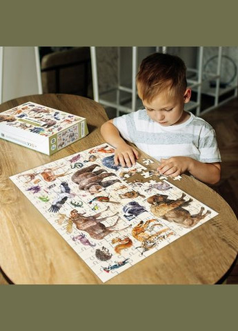 Монтессори пазл Лесные животные, 200 элементов (300629) Dodo (372613425)