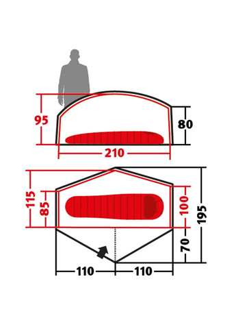 Палатка Bella 1 ZG Green (231055) Wechsel (329445302)