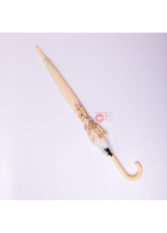 Комбинированный детский зонт-трость полуавтомат сложный 94 см, бежевый Yiwu (361970619)