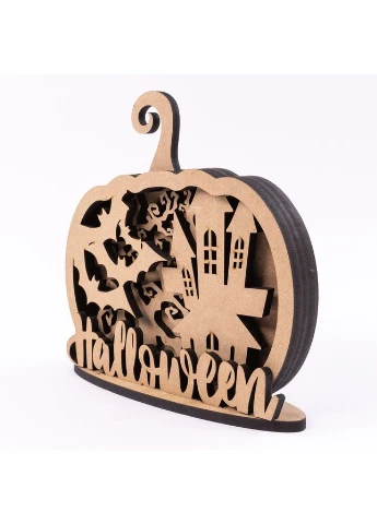 3D композиция „Halloween“ 3, МДФ, 20х20см, Rosa Talent (386724445)