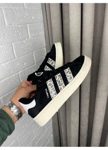 Чорні Осінні кросівки чоловічі adidas campus 00s leopard адідас кампус No Brand