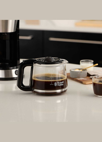 Кофеварка Heaton, 1.25л, молотая, черносеребряный Russell Hobbs (314779182)