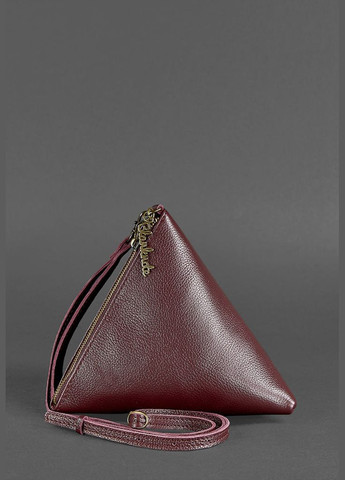 Шкіряна жіноча сумка-косметичка Піраміда Марсала (A-026496) BlankNote (327874266)