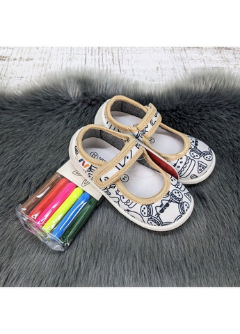 Белые тапочки детские для девочки Weestep