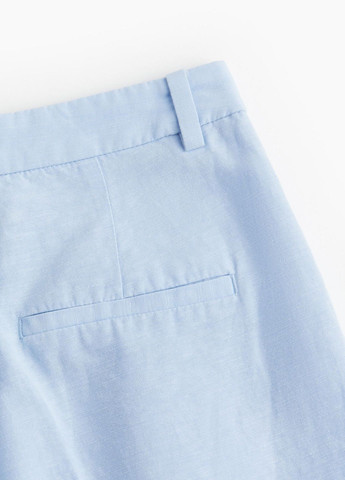 Голубые кэжуал летние брюки H&M