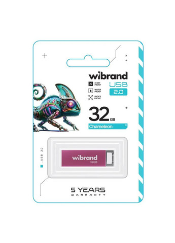 USB флеш накопитель 32GB Chameleon Pink USB 2.0 (WI2.0/CH32U6P) Wibrand (315720916)