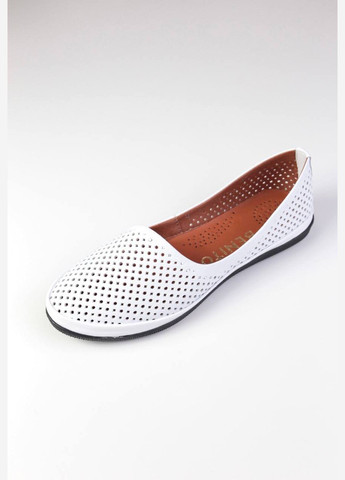 Женские балетки Benito | белые однотонные натуральная кожа (316645447)