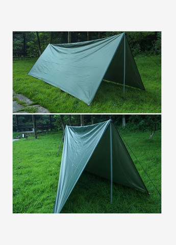 Тент туристический Водонепроницаемый S 3Х4 метра Темно-зеленый (DF050461) Bluefield (317297512)