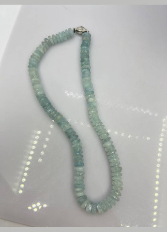 Бусы аквамарин 9х4 мм 40 см No Brand (305836845)