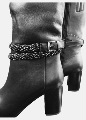 Стильні осінні чоботи жіночі 37 (24,5 см) чорні Mea Balan (311205658)