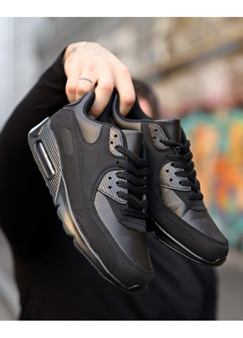 Черные демисезонные мужские кроссовки max black No Brand