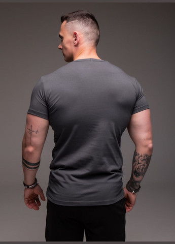 Серая футболка базовая однотонная No Brand