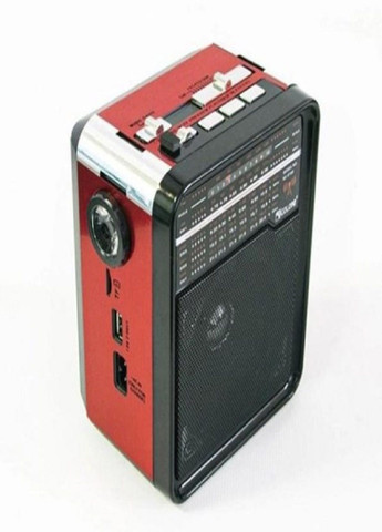 Портативный аккумуляторный радиоприемник RX-9100 с фонариком Красный Golon (305412167)