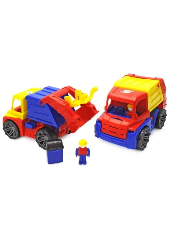Игрушечная машинка мусоровоз с фигуркой водителя и мусорный бак М4 300 ORION Оріон (389888275)