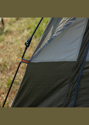 Намет автоматичний тримісний 2*2 (м) кемпінговий туристичний LU-0016GR Хакі LUGI (370708037)