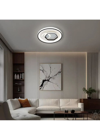 Люстра керована світлодіодна LORA H 80 Вт 480x65 мм Чорний ESLLSE (365650641)