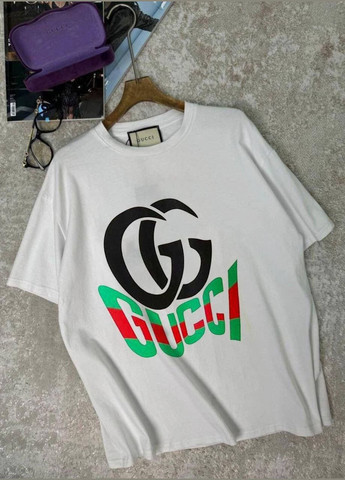 Женская стильная трендовая футболка оверсайз с надписью на груди белая You Best - (333614896)