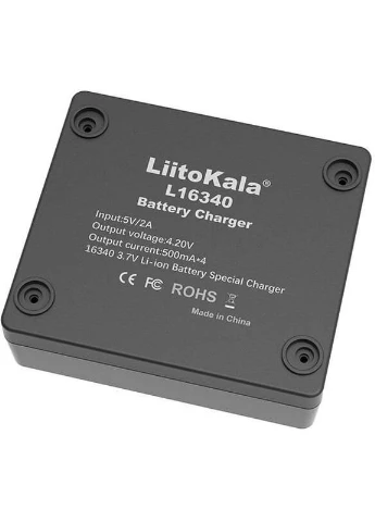 Зарядний пристрій для акумуляторів 4 Slots, Li-ion, 16340, CR123A (Lii-L16340) LiitoKala (396863688)