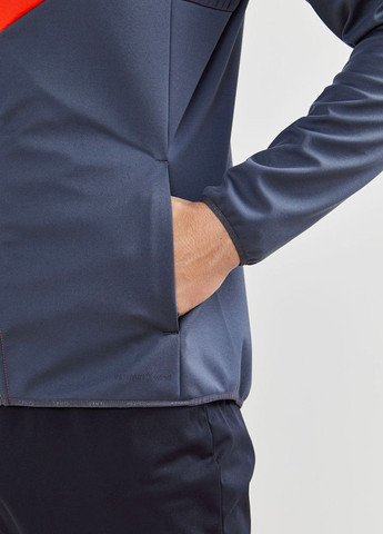 Синяя зимняя спортивная куртка для бега мужская зимняя Craft Glide Block Jacket