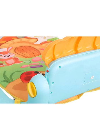 Коврик с дугой и подвесными игрушками, игровой коврик с пианино для новорожденных Limo Toy (371646432)