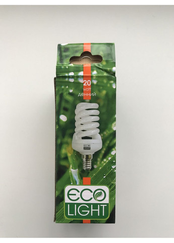 Енергозберігаюча лампа ECO LIGHT 20W 20Вт E14 4000К біле нейтральне денне світло Ecolight (369369532)