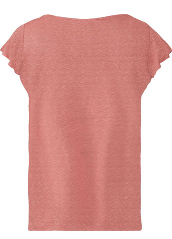 Темно-рожева літня жіноча футболка. натуральний льон з коротким рукавом Esmara