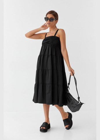 Сарафан міді з драпіруванням на полочці Liton (296909074)