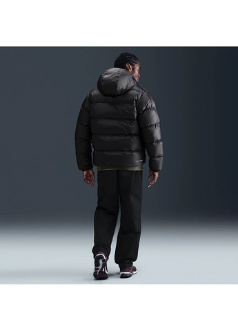 Черная ветровка мужская m windrunner stmnt dwn jkt black Nike