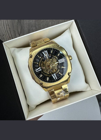 Мужские механические часы GMT-1159 Gold золото, наручные часы Винер скелетон Winner (362475468)