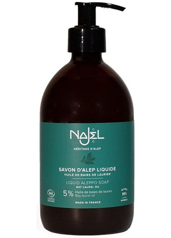 Жидкое алепское мыло Liquid Aleppo Soap 500ml (577509-32067410) Najel (368659080)