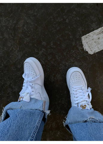 КРОССОВКИ ЖЕНСКИЕ NIKE AIR FORCE 1 LUCKY CHARMS НАЙК АИР ФОРС 1 ПРЕМИУМ No Brand белые демисезоны (367170320)