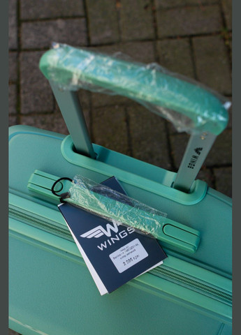 Валіза поліпропілен 100% великий L зелений Wings DQZ01 (343339809)