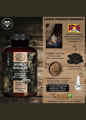 Муміє 500 мг 120 капсул No Brand (303126495)