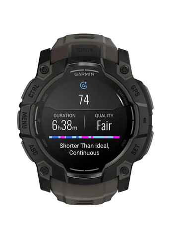 Смарт-годинник Instinct 3 Amoled (50 мм) Black with Charcoal Band (010-03020-00) Garmin (324021845)