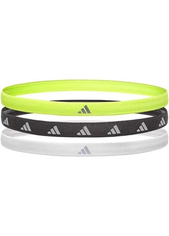 Повязки на голову Hairbands 3pk Белый, Черный, Зеленый adidas (367585451)
