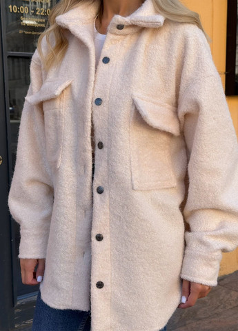 Куртка-сорочка демісезонна жіноча подовженого крою No Brand (363367599)