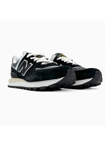КРОСІВКИ ЖІНОЧІ NEW BALANCE 574 LEGACY STONE ISLAND BLACK WHITE НЬЮ БЕЛАНС 574 No Brand чорні демісезони (368867348)