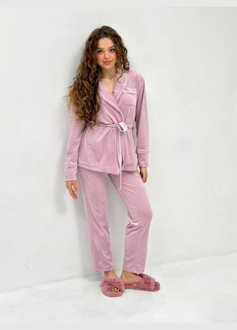 Светло-розовая всесезон нежный домашний костюм-пижамка Vakko